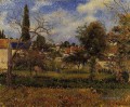 Nutzgärten pontoise 1881 Camille Pissarro Szenerie